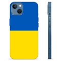 iPhone 13 puzdro TPU Ukrajinská vlajka - Žltá a svetlomodrá