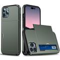 iPhone 14 Pro Hybrid Case with Sliding Card Slot