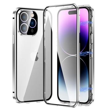 Magnetické Puzdro iPhone 14 Pro Max s Tvrdeným Sklom