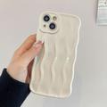 Puzdro iPhone 15 3D Linear Wavy - biele