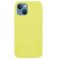 iPhone 15 Liquid Silicone Puzdro - žltá