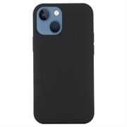 Tekuté silikónové puzdro na iPhone 15 – kompatibilné s MagSafe – Čierne