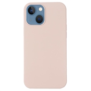 Tekuté silikónové puzdro na iPhone 15 – kompatibilné s MagSafe – Ružová