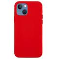 iPhone 15 Liquid Silicone Puzdro - Červená