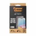 Ochrana obrazovky z tvrdeného skla iPhone 15 PanzerGlass Ultra-Wide Fit EasyAligner - Čierny okraj