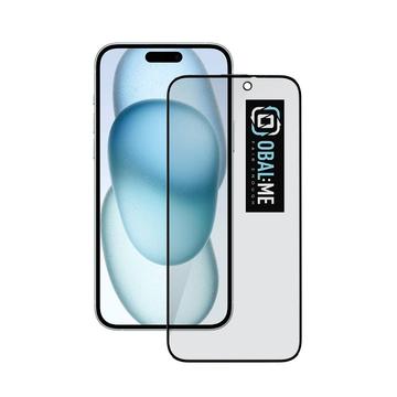 iPhone 15 Plus/16 Plus Obal:Me Privacy 5D Tempered Glass Screen Protector - 9H - Black Edge