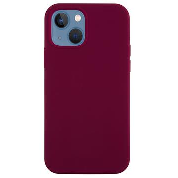 iPhone 15 Plus Liquid Silicone Puzdro - Červené víno