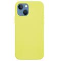 iPhone 15 Plus Liquid Silicone Puzdro - žltá