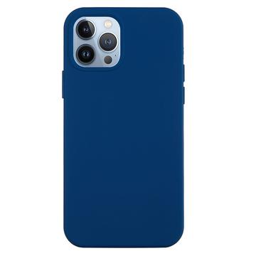 iPhone 15 Pro Liquid Silicone Puzdro - Modrá