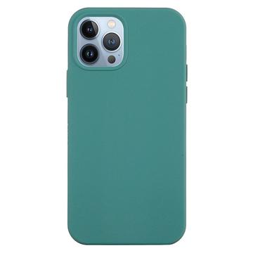 iPhone 15 Pro Liquid Silicone Puzdro - Zelená