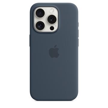iPhone 15 Pro Max Apple Silicone Case with MagSafe MT1P3ZM/A (Open Box - Excellent) - Storm Blue