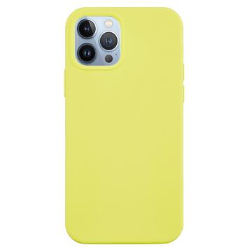 iPhone 15 Pro Max Liquid Silicone Puzdro - žltá