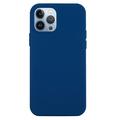 iPhone 15 Pro Max Liquid Silicone Puzdro - Modrá