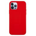 iPhone 15 Pro Max Liquid Silicone Puzdro - Červená