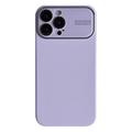 Silikónové puzdro na iPhone 15 Pro Max Liquid s ochranou skla objektívu