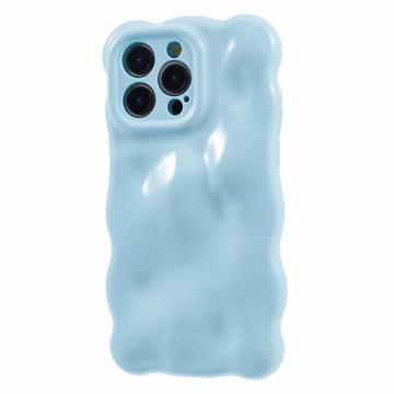 Puzdro TPU na iPhone 15 Pro Max so zvlneným okrajom a cukríkovými bublinkami