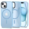 Puzdro iPhone 15 Tech-Protect Magmat – kompatibilné s MagSafe – Nebeská modrá / Priesvitná