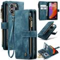 iPhone 16 Pro Caseme C30 Multifunctional Wallet Case - Blue