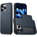iPhone 16 Pro Hybrid Case with Sliding Card Slot