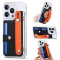 iPhone 16 Pro Plastic Case CY1 - Card Slot, Wristband, Kickstand