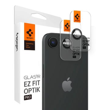 iPhone 16e Spigen Glas.tR Ez Fit Optik Pro Chránič Objektívu Fotoaparátu - Čierny