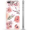 iPhone 5/5S/SE hybridné puzdro - Ružové kvety