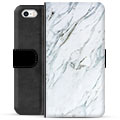 iPhone 5/5S/SE prémiové puzdro na peňaženku - Mramor