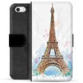 iPhone 5/5S/SE prémiové puzdro na peňaženku - Paríž