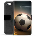 iPhone 5/5S/SE prémiové puzdro na peňaženku - Futbal