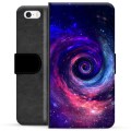 iPhone 5/5S/SE prémiové puzdro na peňaženku - Galaxia