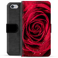 iPhone 6 / 6S prémiové puzdro na peňaženku - Rose