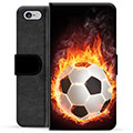 iPhone 6 / 6S prémiové puzdro na peňaženku - Futbalový plameň