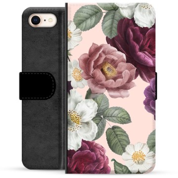 iPhone 7/8/SE (2020)/SE (2022) prémiové puzdro na peňaženku - Romantické kvety