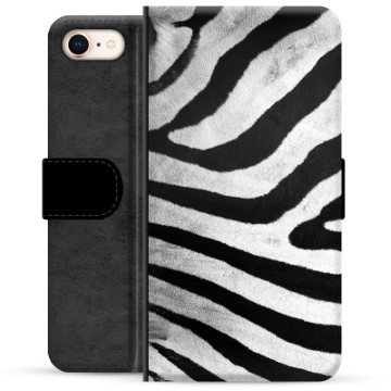 iPhone 7/8/SE (2020)/SE (2022) prémiové puzdro na peňaženku - Zebra