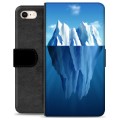 iPhone 7/8/SE (2020)/SE (2022) prémiové puzdro na peňaženku - Ľadovec