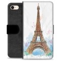 iPhone 7/8/SE (2020)/SE (2022) prémiové puzdro na peňaženku - Paríž