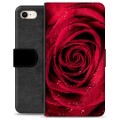 iPhone 7/8/SE (2020)/SE (2022) prémiové puzdro na peňaženku - Rose