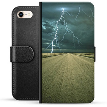 iPhone 7/8/SE (2020)/SE (2022) prémiové puzdro na peňaženku - Búrka