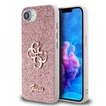 iPhone 16e Guess Fixed Glitter 4G Metal Logo Case