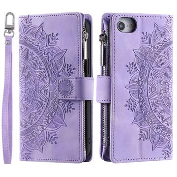 iPhone 16e Séria Mandala Puzdro - Fialová