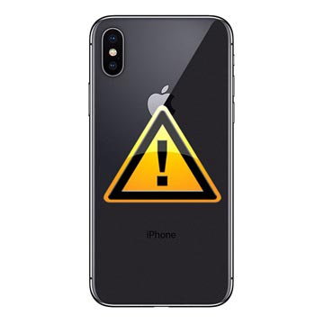 Oprava krytu batérie iPhone X - vrátane. rám - čierna