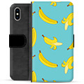 iPhone X / iPhone XS prémiové puzdro na peňaženku - Banány