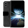 iPhone X / iPhone XS prémiové puzdro na peňaženku - Vesmír