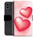 iPhone X / iPhone XS prémiové puzdro na peňaženku - Láska