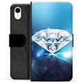 iPhone XR prémiové puzdro na peňaženku - Diamant