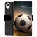 iPhone XR prémiové puzdro na peňaženku - Futbal