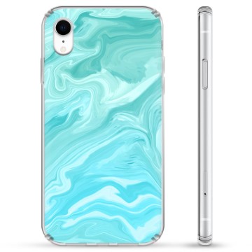 iPhone XR hybridné puzdro - Modrý mramor