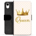iPhone XR prémiové puzdro na peňaženku - Kráľovná