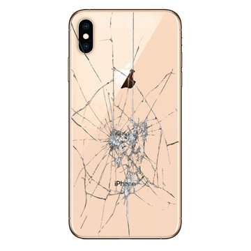 Oprava zadného krytu iPhone XS Max - iba sklo - zlato