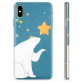 iPhone X / iPhone XS puzdro TPU - Ľadový medveď